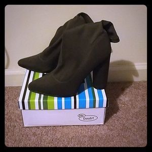 Deep olive green boots